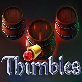 Thimbles slot logo by Evoplay at Lizaro Casino